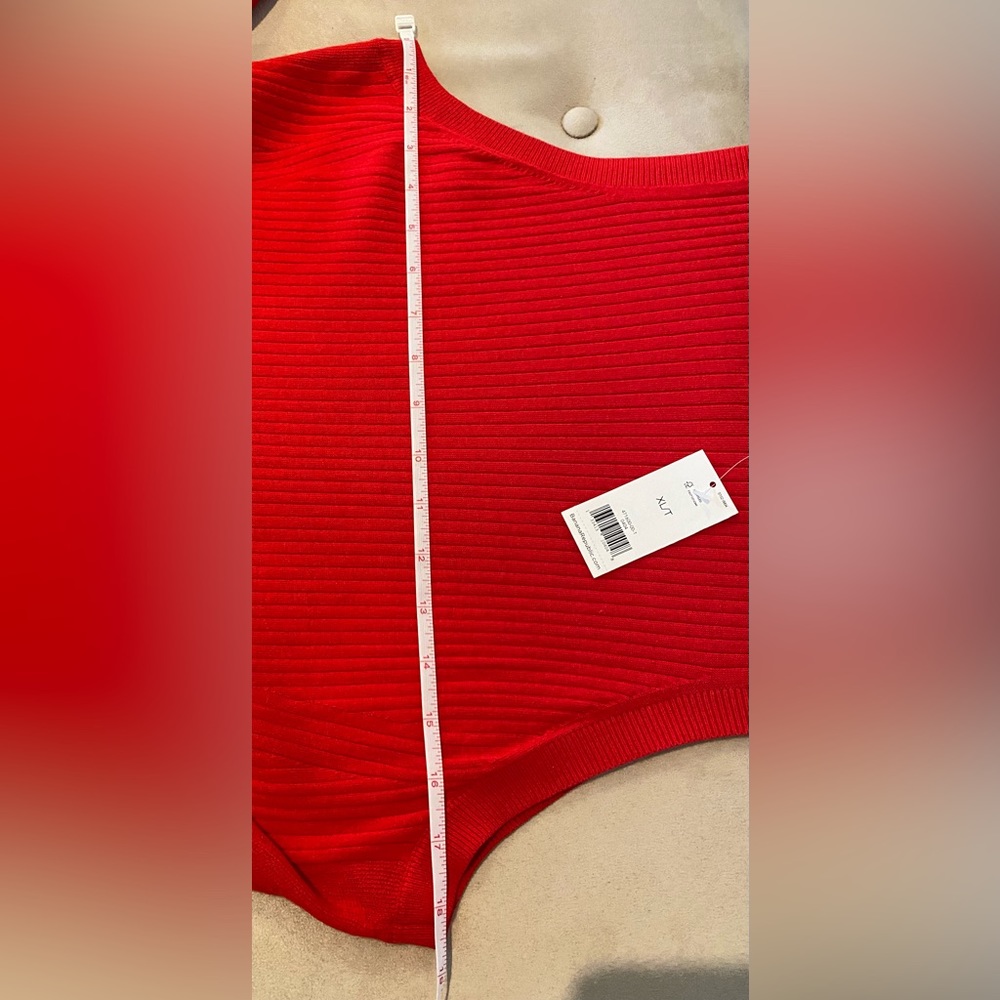 Banana Republic sleeveless red midi dress, XL TALL length - Picture 14 of 16